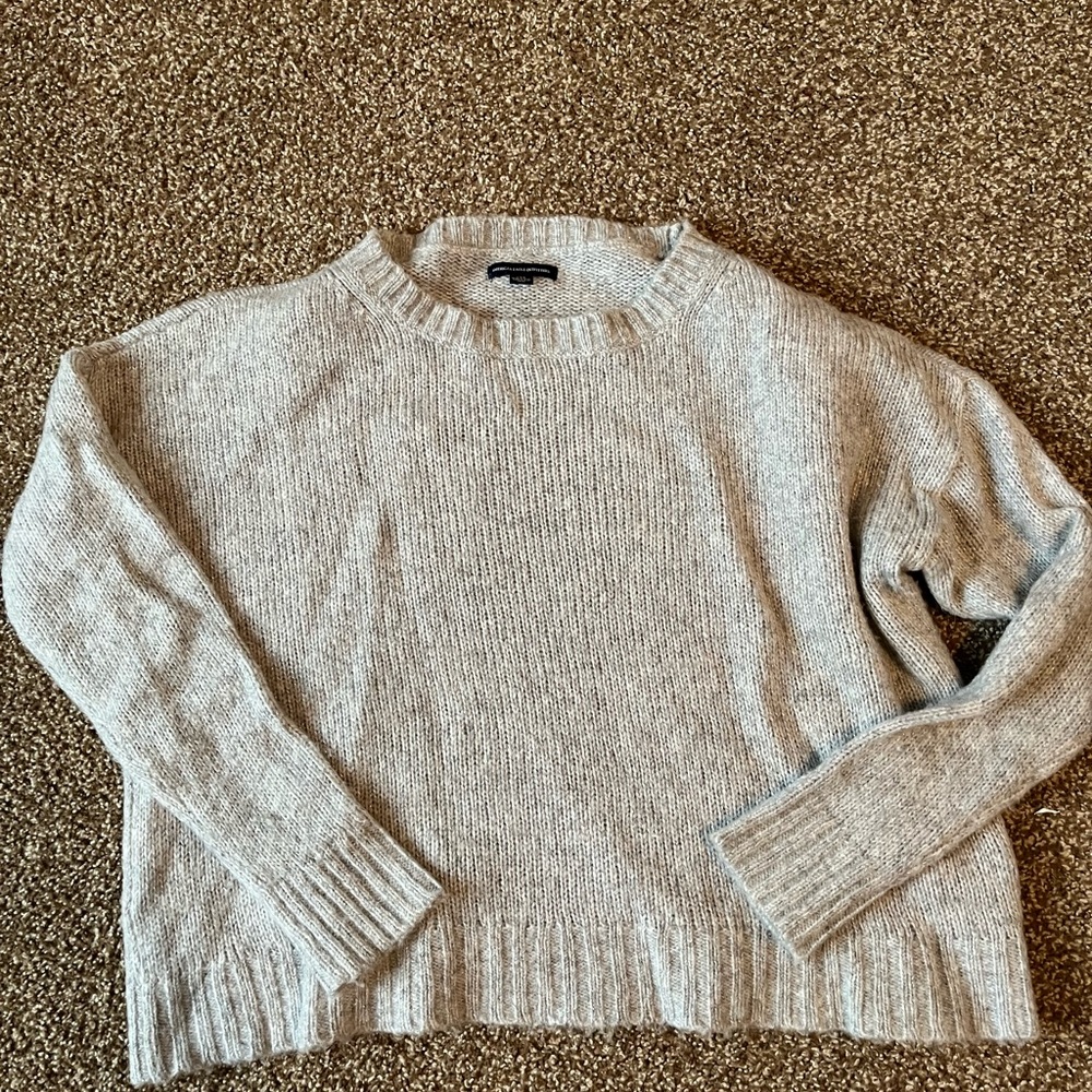 Womens large American Eagle gray sparkle sweater
